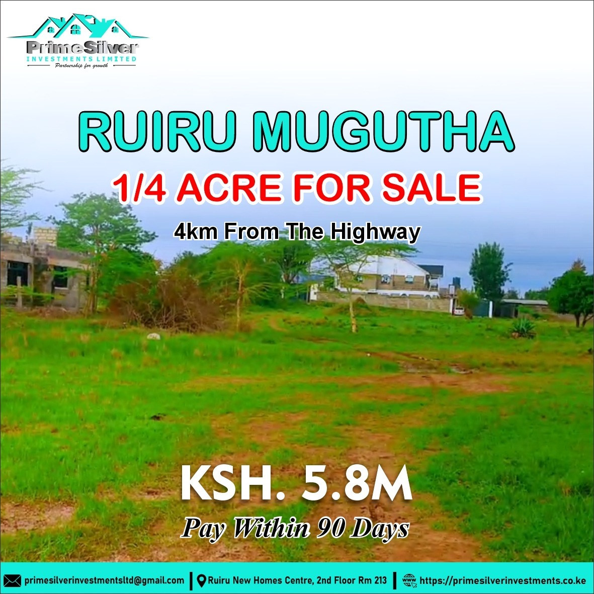 Kiambu-Ruiru-Mugutha Quarter Acre